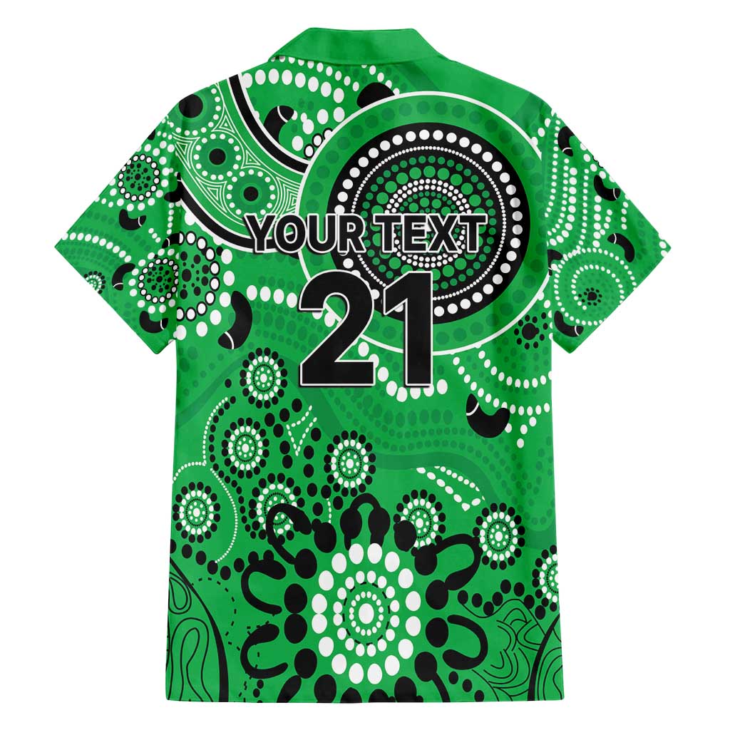 Stars Cricket Custom Family Matching Long Sleeve Bodycon Dress and Hawaiian Shirt Australian Aboriginal