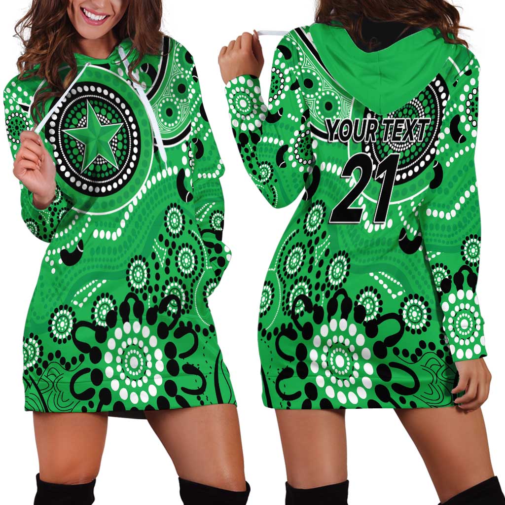 Stars Cricket Custom Hoodie Dress Australian Aboriginal - Vibe Hoodie Shop