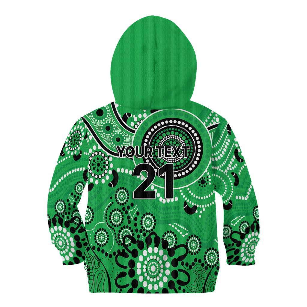 Stars Cricket Custom Kid Hoodie Australian Aboriginal - Vibe Hoodie Shop