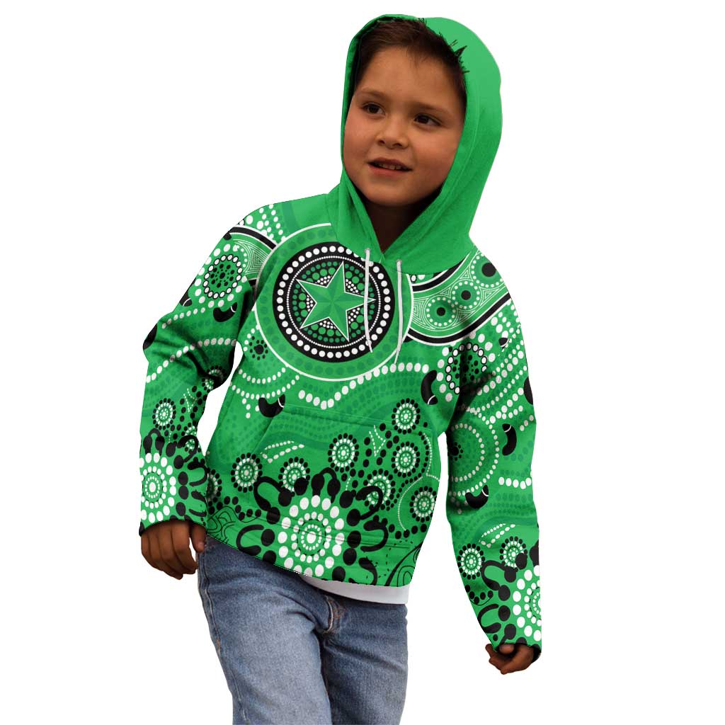 Stars Cricket Custom Kid Hoodie Australian Aboriginal - Vibe Hoodie Shop