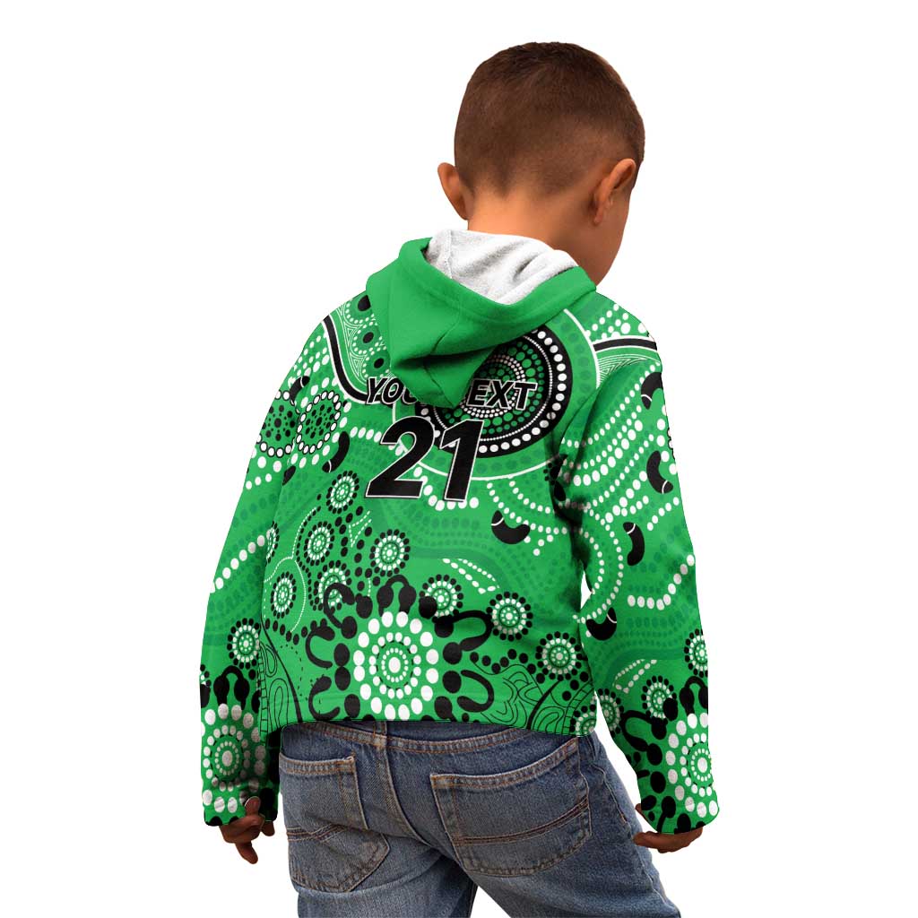 Stars Cricket Custom Kid Hoodie Australian Aboriginal - Vibe Hoodie Shop