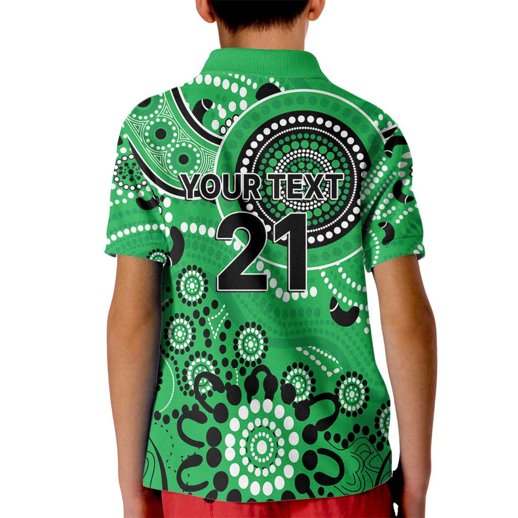 Stars Cricket Custom Kid Polo Shirt Australian Aboriginal - Vibe Hoodie Shop