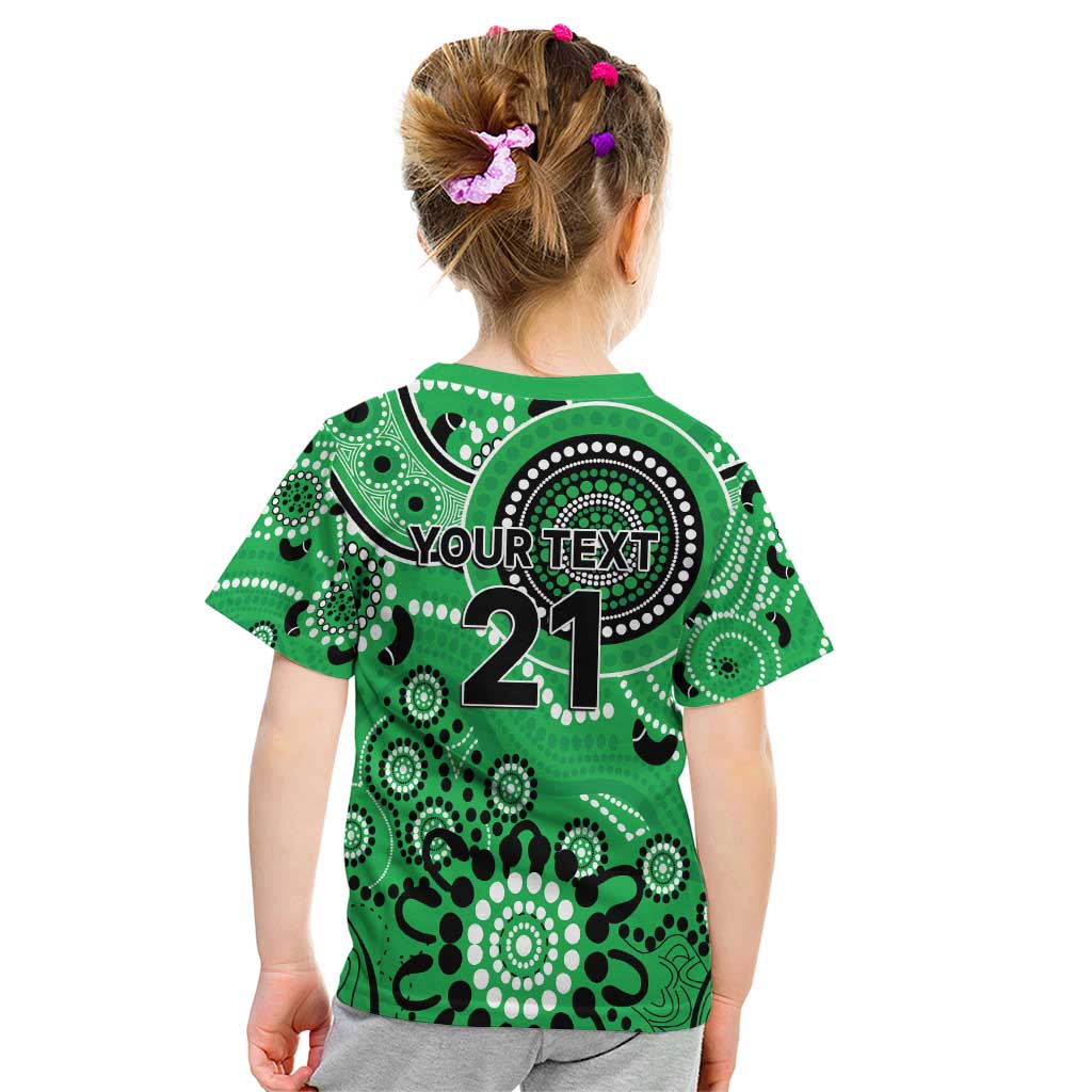 Stars Cricket Custom Kid T Shirt Australian Aboriginal - Vibe Hoodie Shop