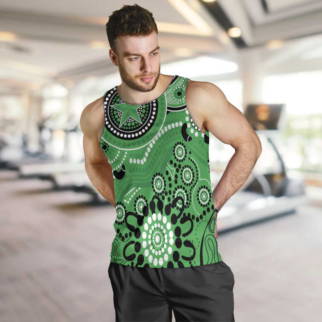 Stars Cricket Custom Men Tank Top Australian Aboriginal - Vibe Hoodie Shop