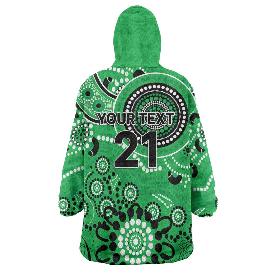 Stars Cricket Custom Wearable Blanket Hoodie Australian Aboriginal - Vibe Hoodie Shop