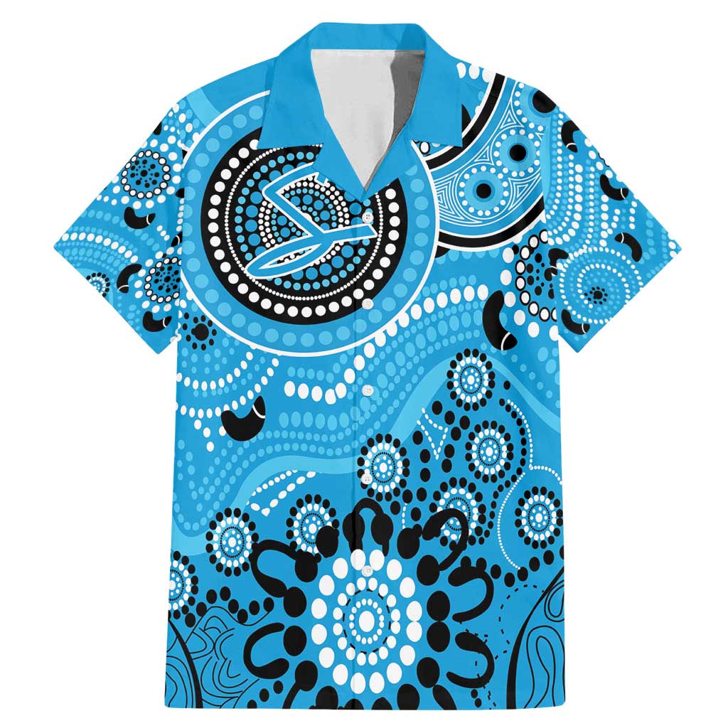 Strikers Cricket Custom Family Matching Mermaid Dress and Hawaiian Shirt Australian Aboriginal