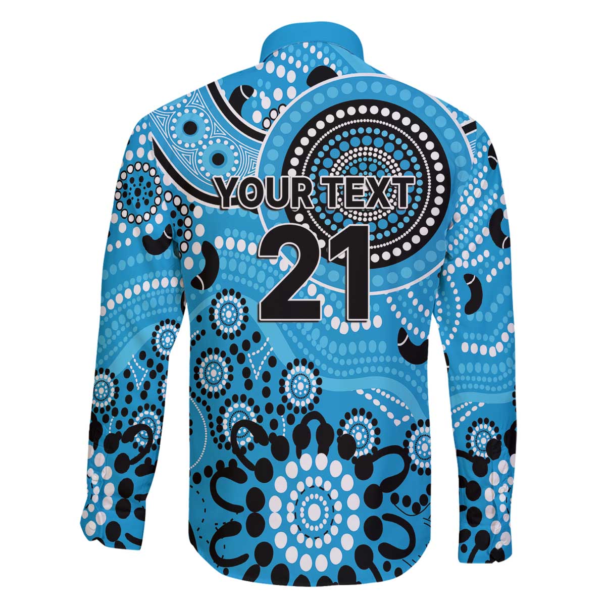 Strikers Cricket Custom Family Matching Off The Shoulder Long Sleeve Dress and Hawaiian Shirt Australian Aboriginal