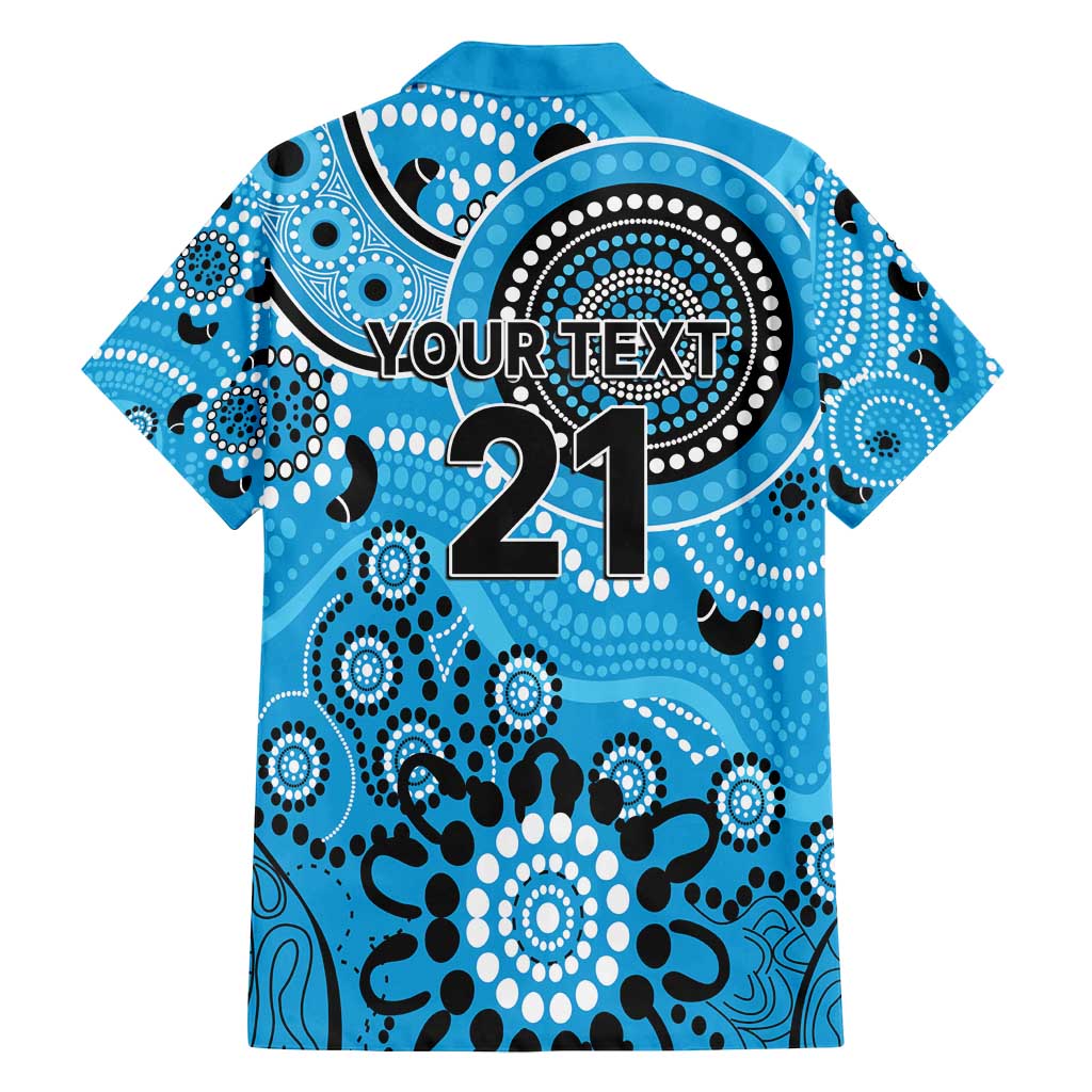 Strikers Cricket Custom Family Matching Puletasi and Hawaiian Shirt Australian Aboriginal