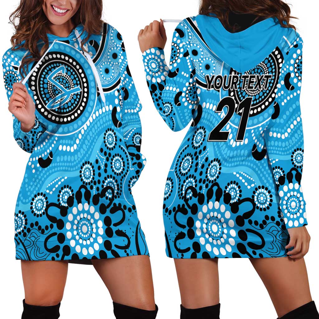 Strikers Cricket Custom Hoodie Dress Australian Aboriginal - Vibe Hoodie Shop