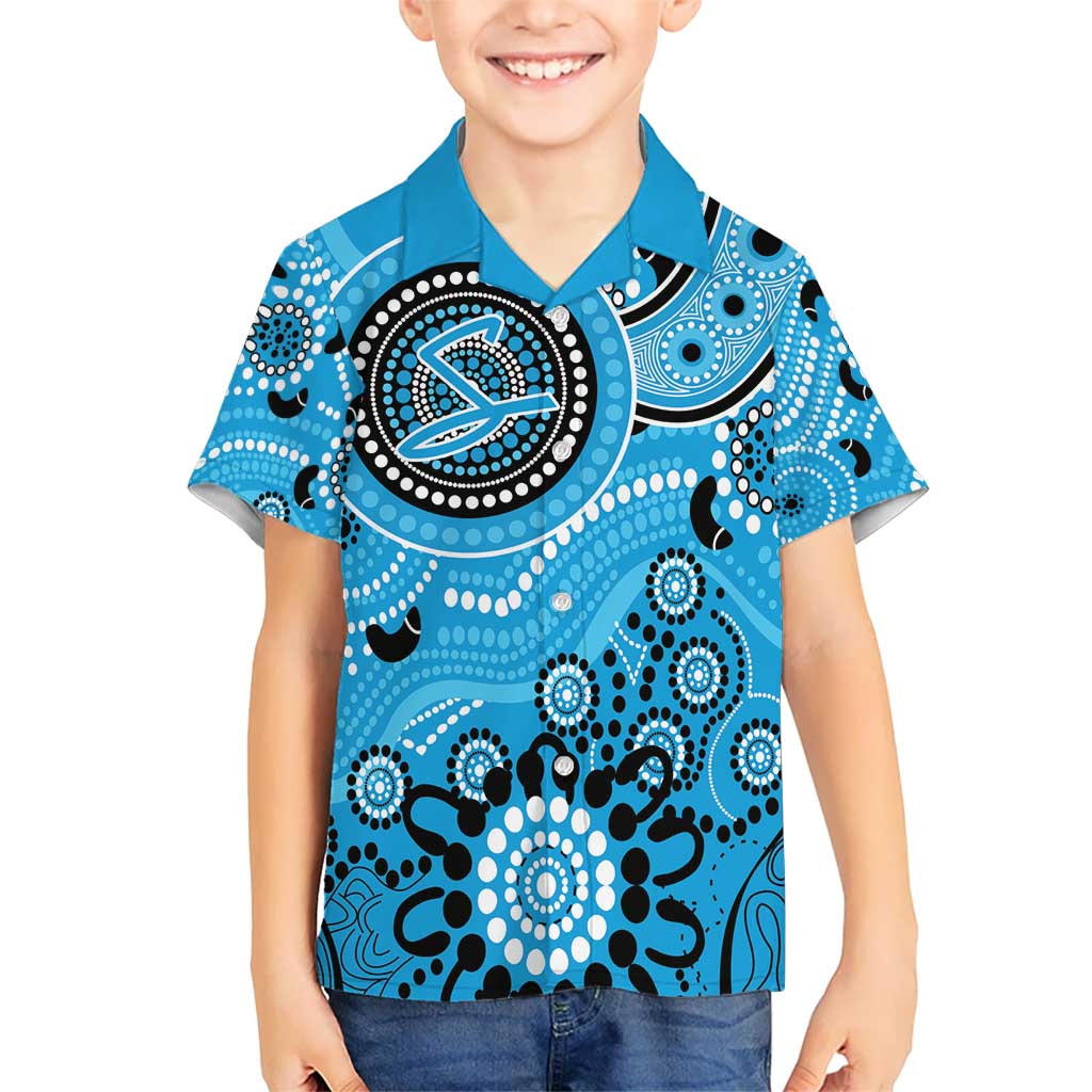 Strikers Cricket Custom Kid Hawaiian Shirt Australian Aboriginal