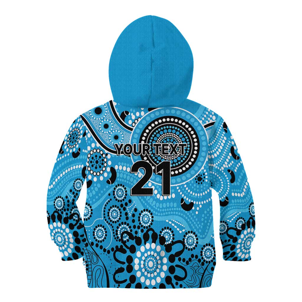 Strikers Cricket Custom Kid Hoodie Australian Aboriginal - Vibe Hoodie Shop