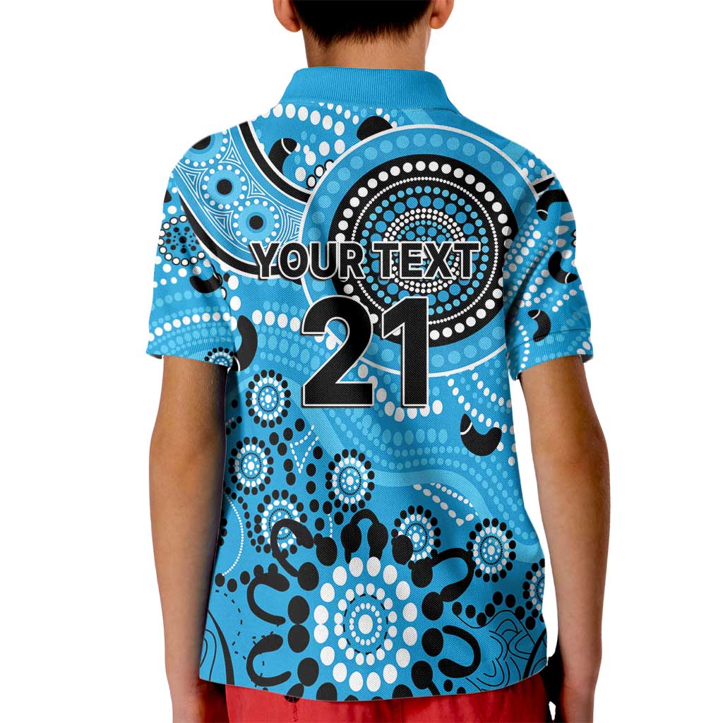 Strikers Cricket Custom Kid Polo Shirt Australian Aboriginal - Vibe Hoodie Shop