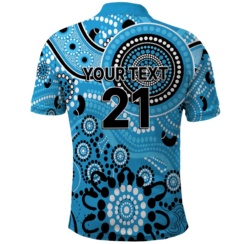 Strikers Cricket Custom Polo Shirt Australian Aboriginal LT9 - Vibe Hoodie Shop