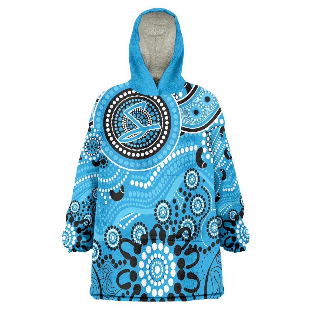 Strikers Cricket Custom Wearable Blanket Hoodie Australian Aboriginal - Vibe Hoodie Shop