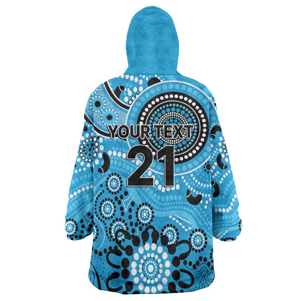 Strikers Cricket Custom Wearable Blanket Hoodie Australian Aboriginal - Vibe Hoodie Shop