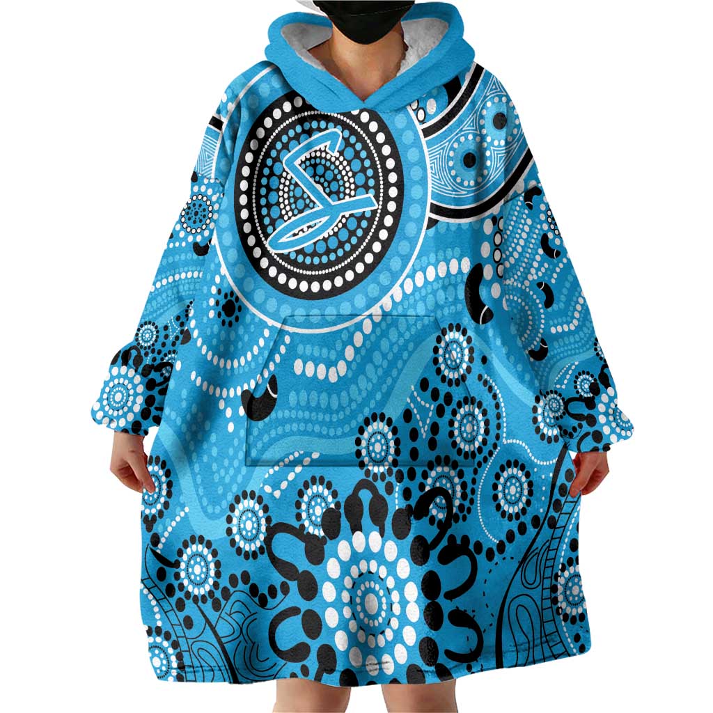 Strikers Cricket Custom Wearable Blanket Hoodie Australian Aboriginal - Vibe Hoodie Shop