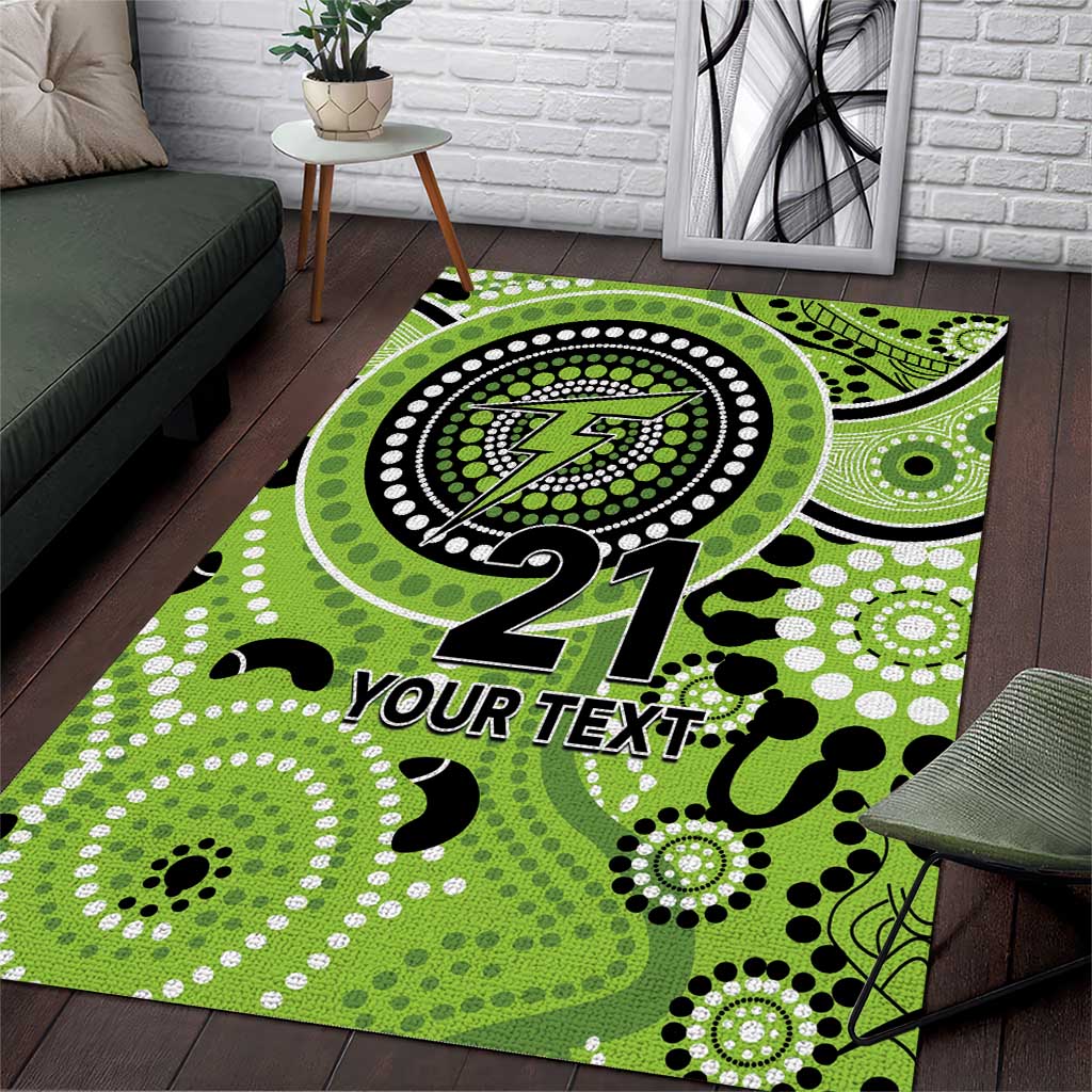 Thunder Cricket Custom Area Rug Australian Aboriginal - Vibe Hoodie Shop
