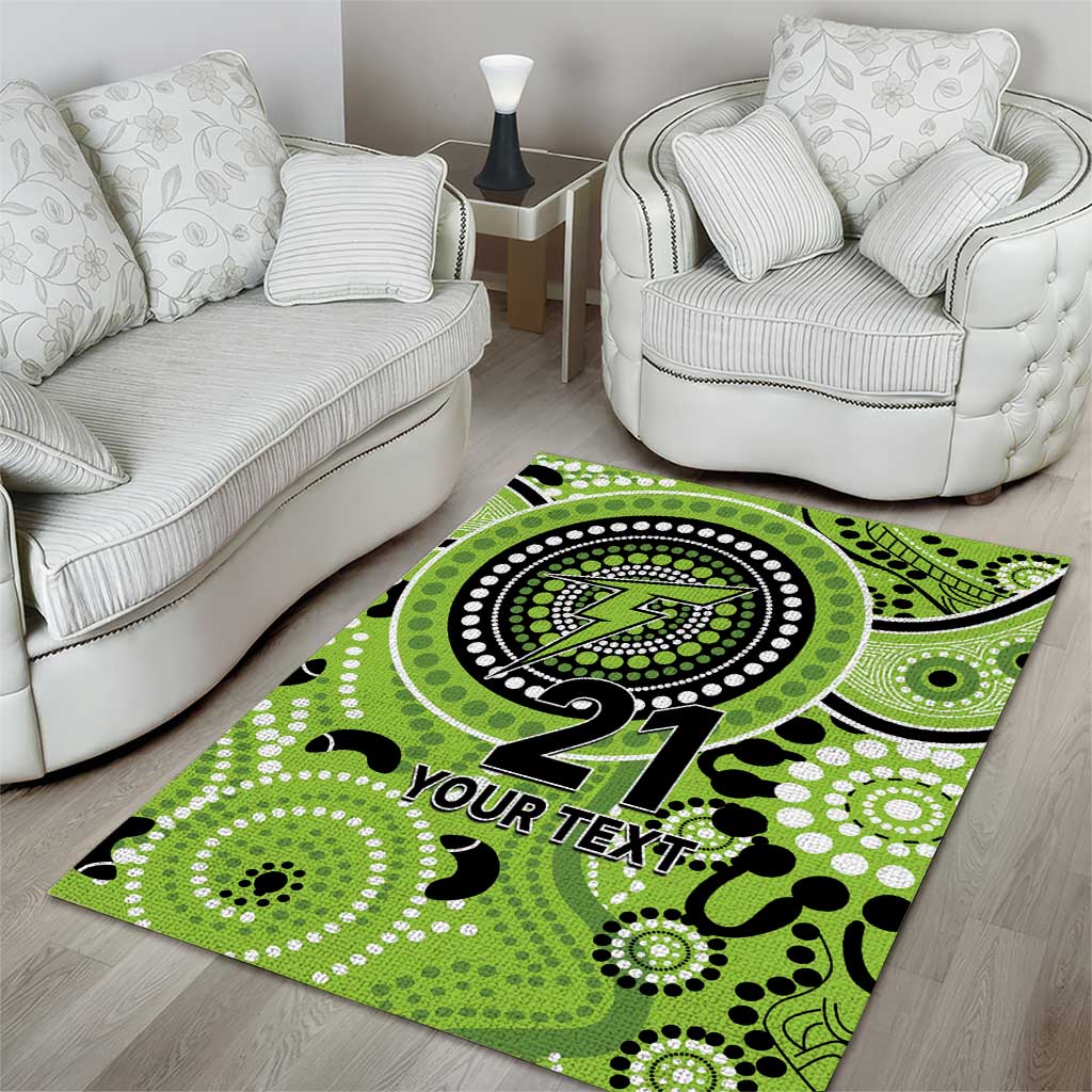Thunder Cricket Custom Area Rug Australian Aboriginal - Vibe Hoodie Shop