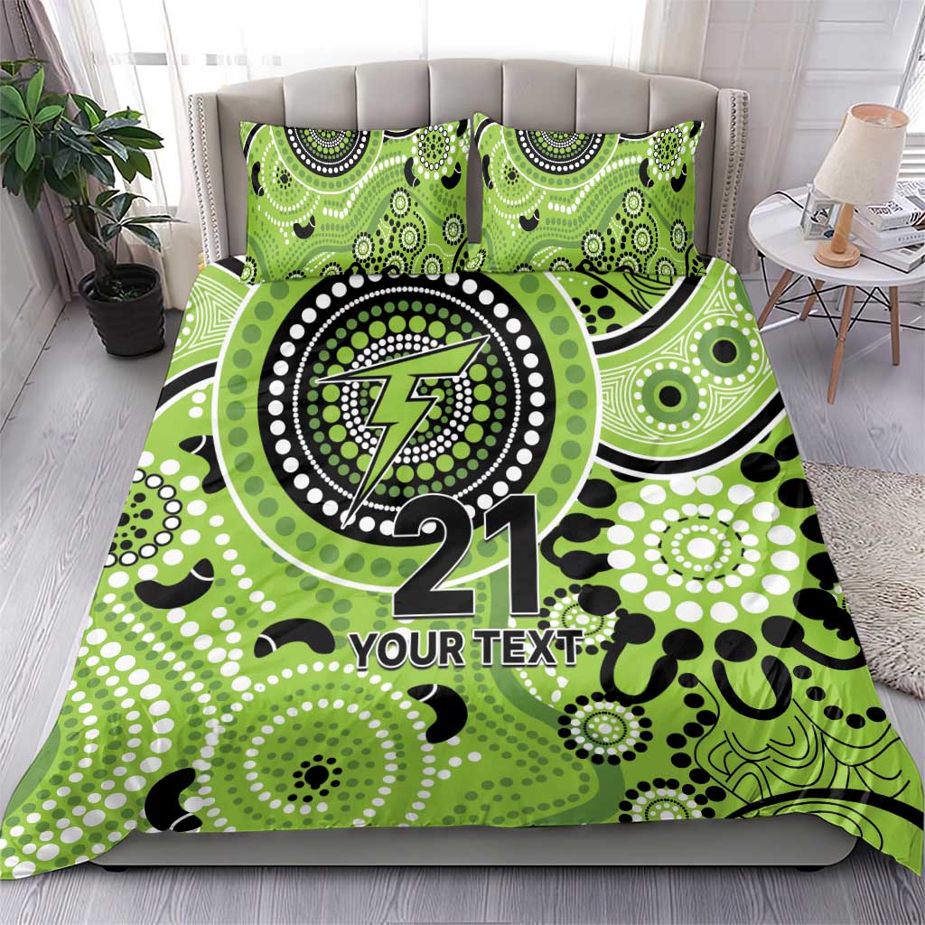 Thunder Cricket Custom Bedding Set Australian Aboriginal - Vibe Hoodie Shop