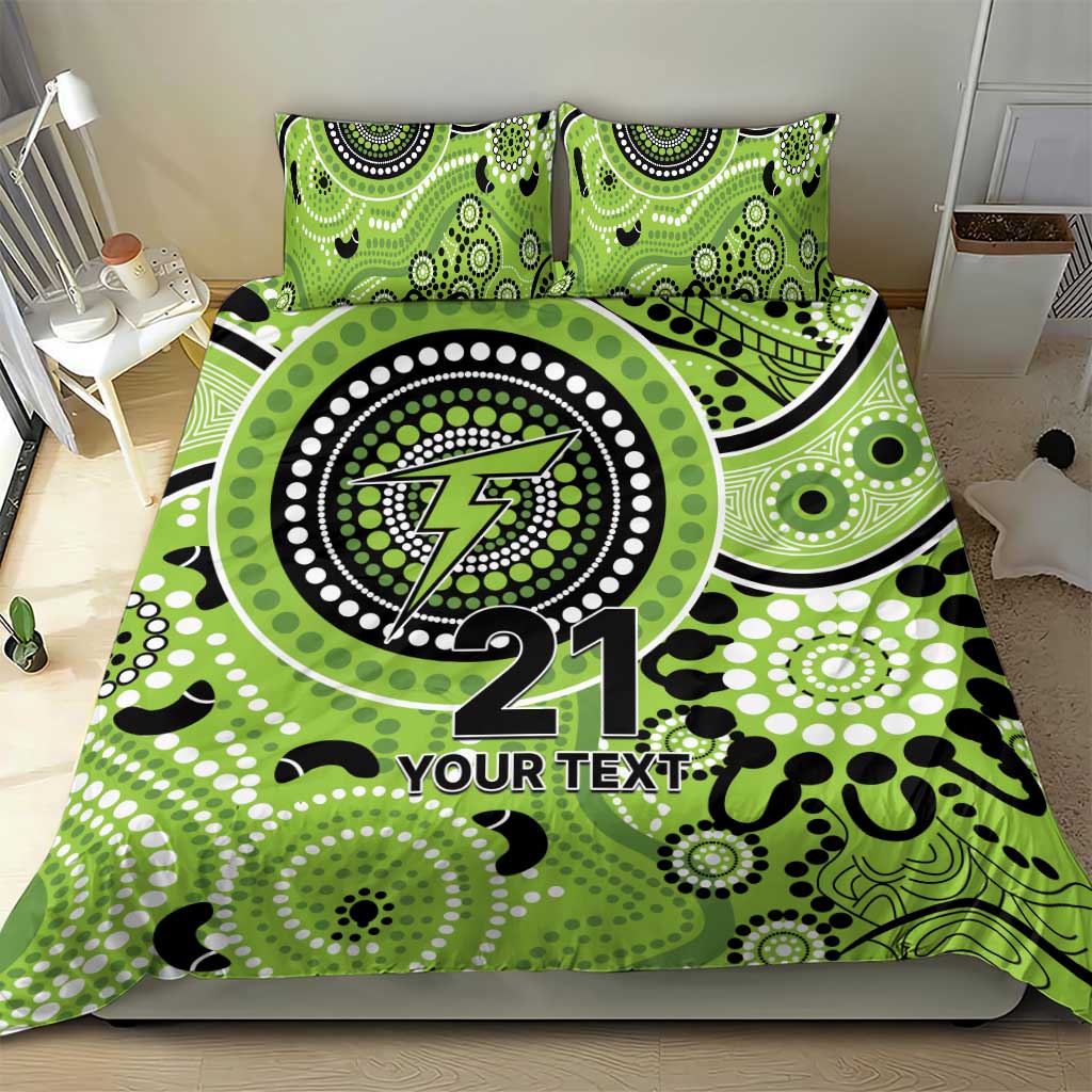 Thunder Cricket Custom Bedding Set Australian Aboriginal - Vibe Hoodie Shop