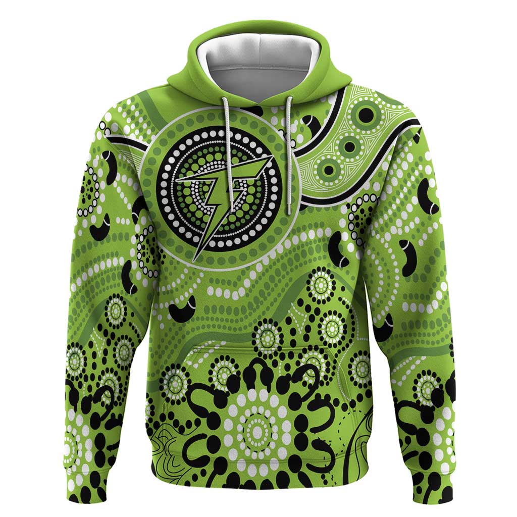 Thunder Cricket Custom Hoodie Australian Aboriginal LT9 - Vibe Hoodie Shop