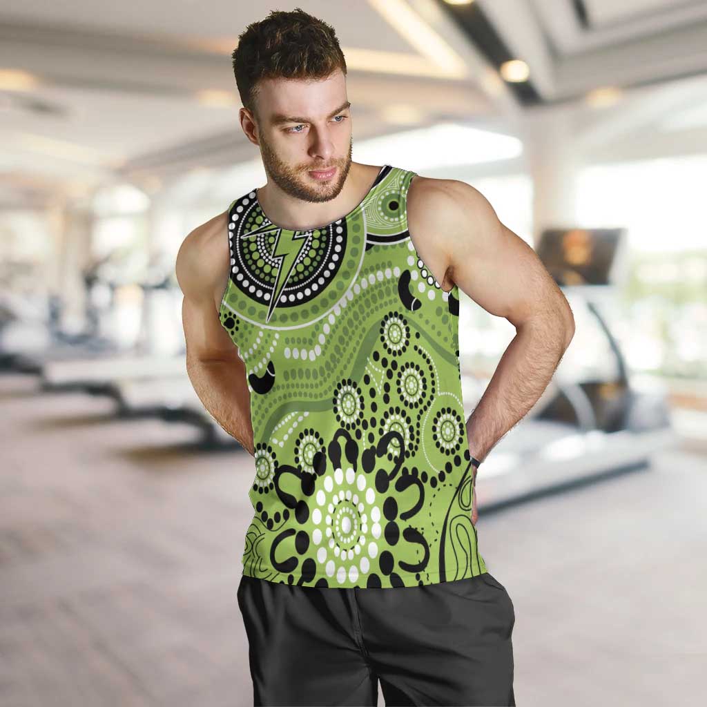 Thunder Cricket Custom Men Tank Top Australian Aboriginal - Vibe Hoodie Shop