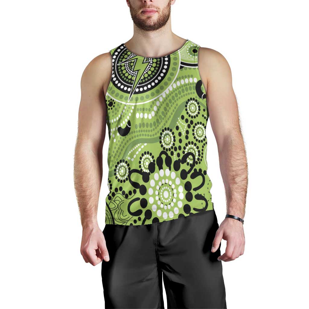 Thunder Cricket Custom Men Tank Top Australian Aboriginal - Vibe Hoodie Shop