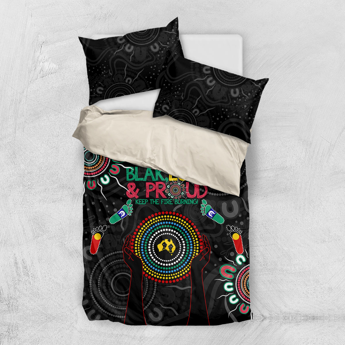 Blak Loud and Proud NAIDOC 2024 Bedding Set Indigenous Aboriginal - Vibe Hoodie Shop