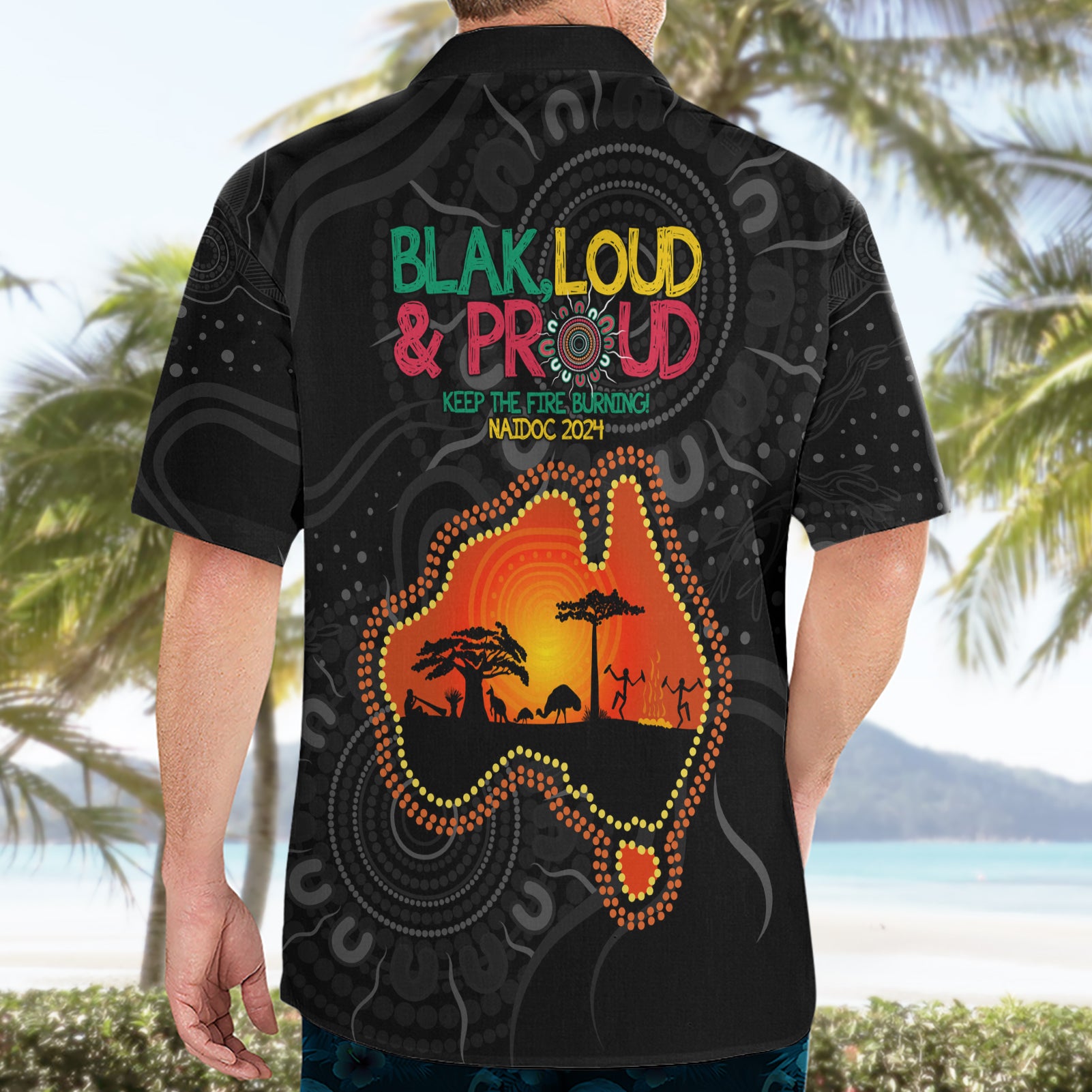 Blak Loud and Proud NAIDOC 2024 Hawaiian Shirt Indigenous Aboriginal - Vibe Hoodie Shop