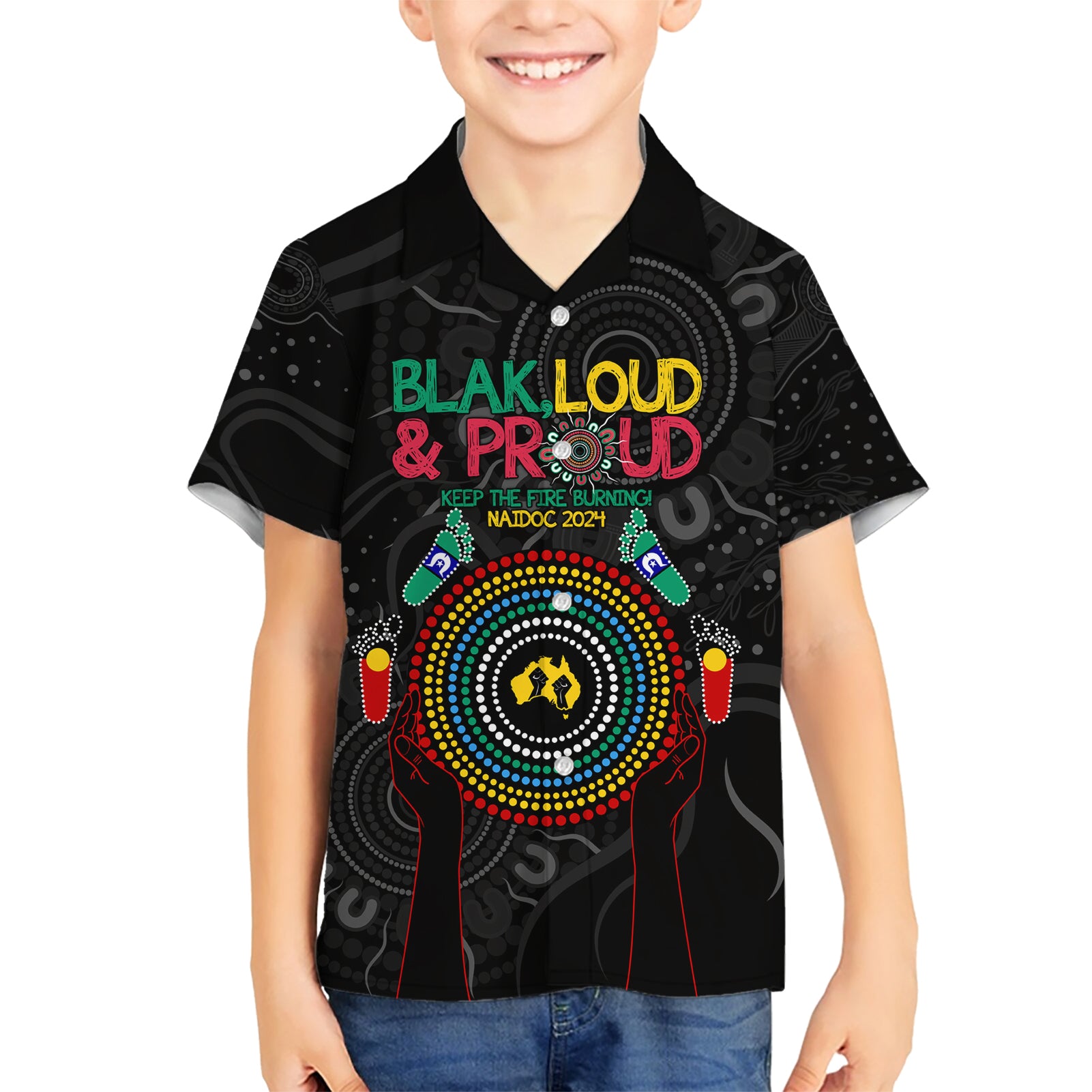 Blak Loud and Proud NAIDOC 2024 Hawaiian Shirt Indigenous Aboriginal - Vibe Hoodie Shop