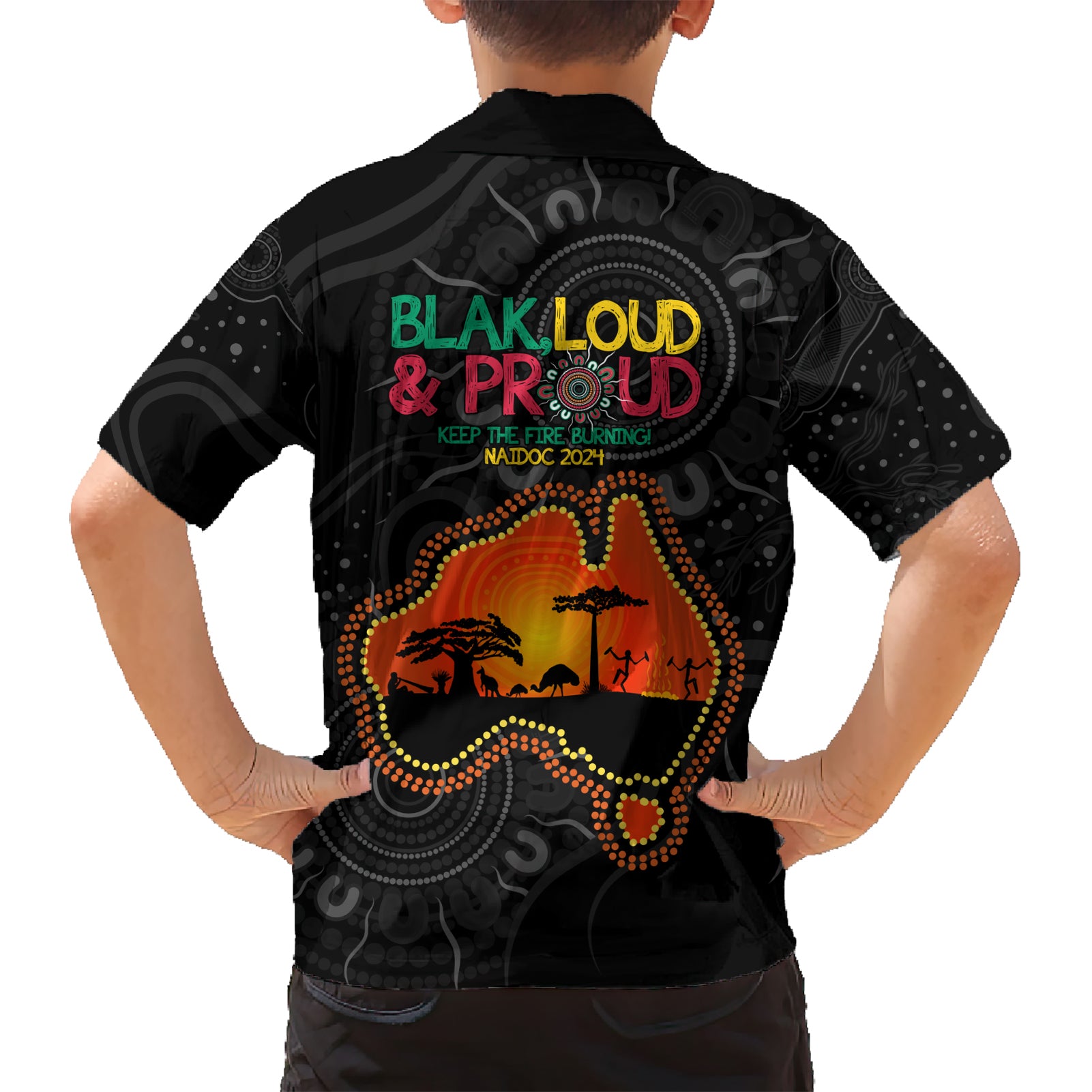 Blak Loud and Proud NAIDOC 2024 Hawaiian Shirt Indigenous Aboriginal - Vibe Hoodie Shop