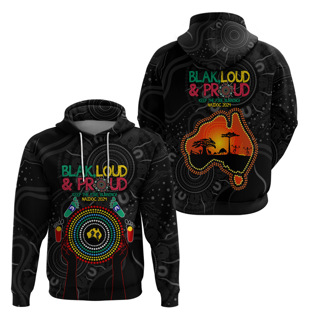 Blak Loud and Proud NAIDOC 2024 Hoodie Indigenous Aboriginal LT9 - Vibe Hoodie Shop