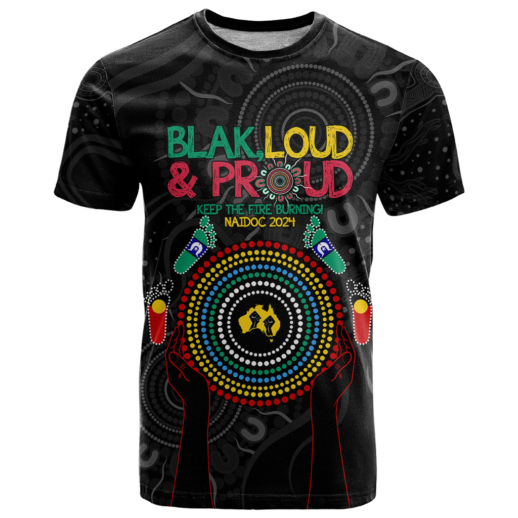 Blak Loud and Proud NAIDOC 2024 T Shirt Indigenous Aboriginal LT9 - Vibe Hoodie Shop