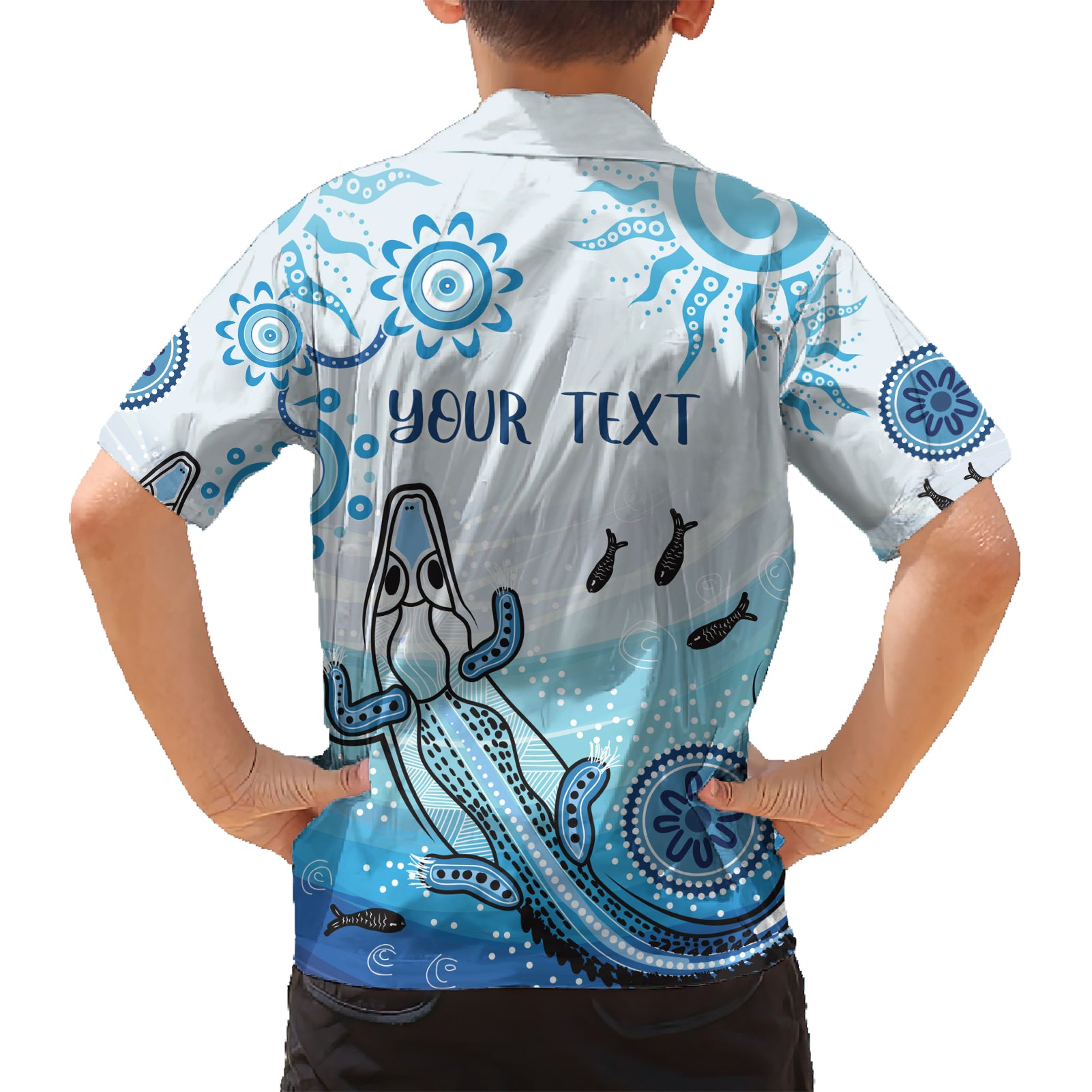 Personalised Keep the Fire Burning NAIDOC 2024 Hawaiian Shirt Aboriginal Dot with Crocodile - Vibe Hoodie Shop