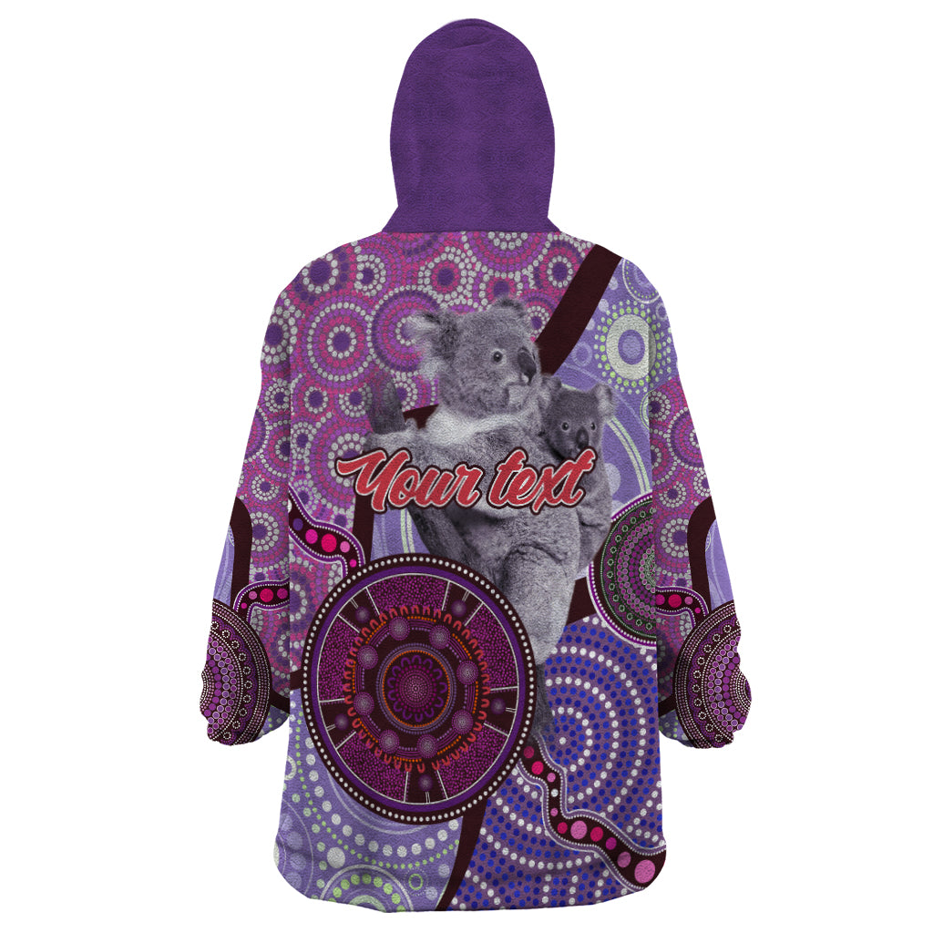 Personalised Australia Koala NAIDOC 2024 Wearable Blanket Hoodie Keep the Fire Burning - Vibe Hoodie Shop