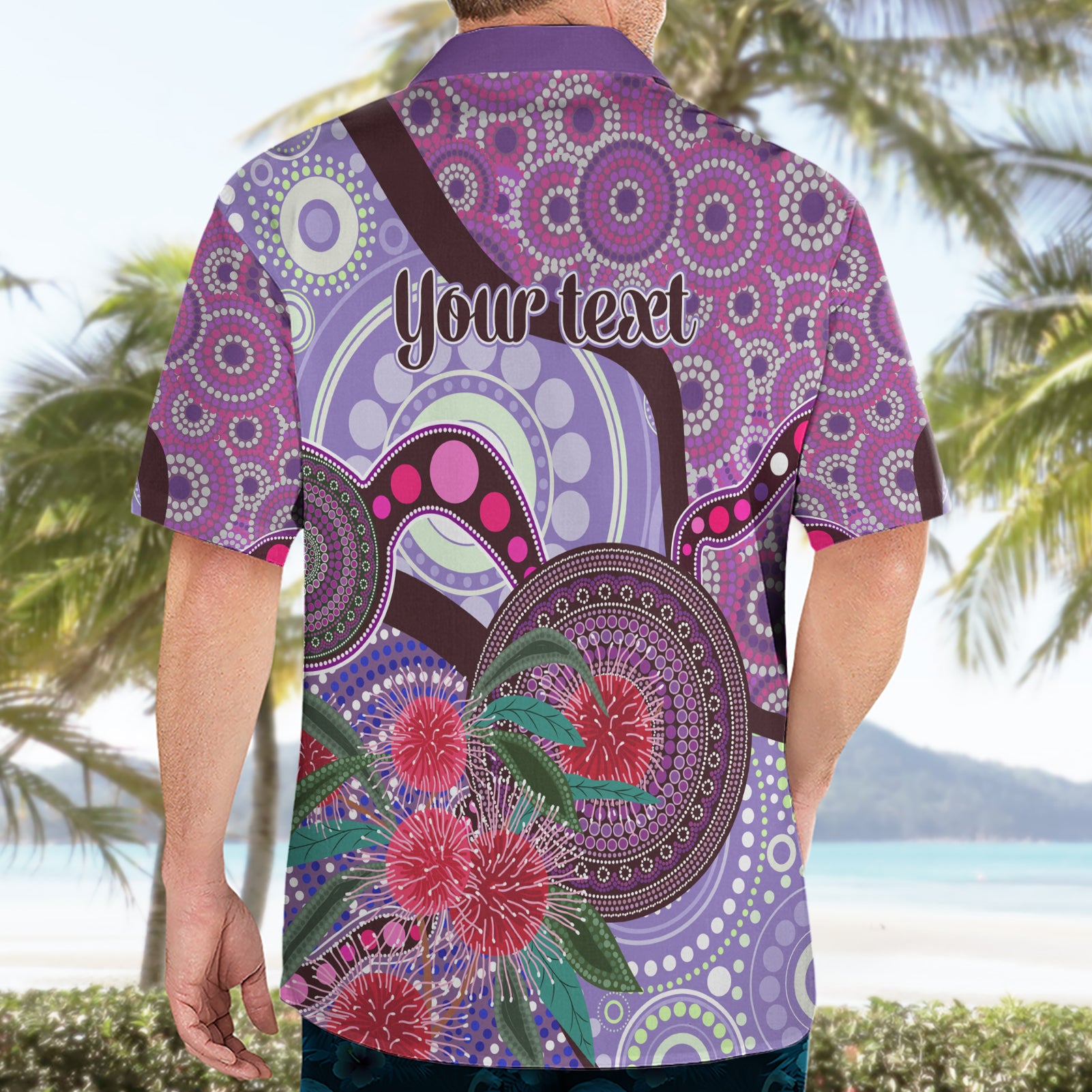 Personalised Australia NAIDOC 2024 Hawaiian Shirt Keep the Fire Burning Hakea Flowers - Vibe Hoodie Shop