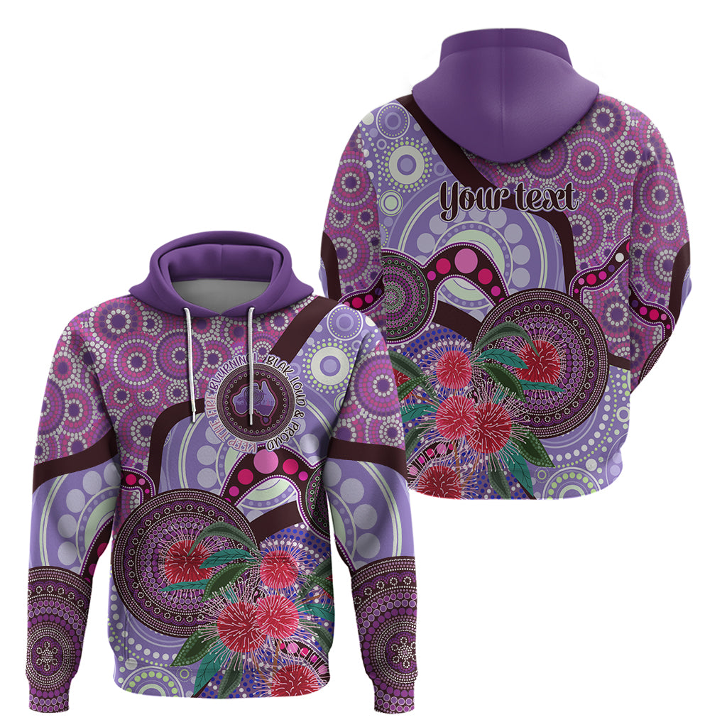 Personalised Australia NAIDOC 2024 Hoodie Keep the Fire Burning Hakea Flowers LT9 - Vibe Hoodie Shop