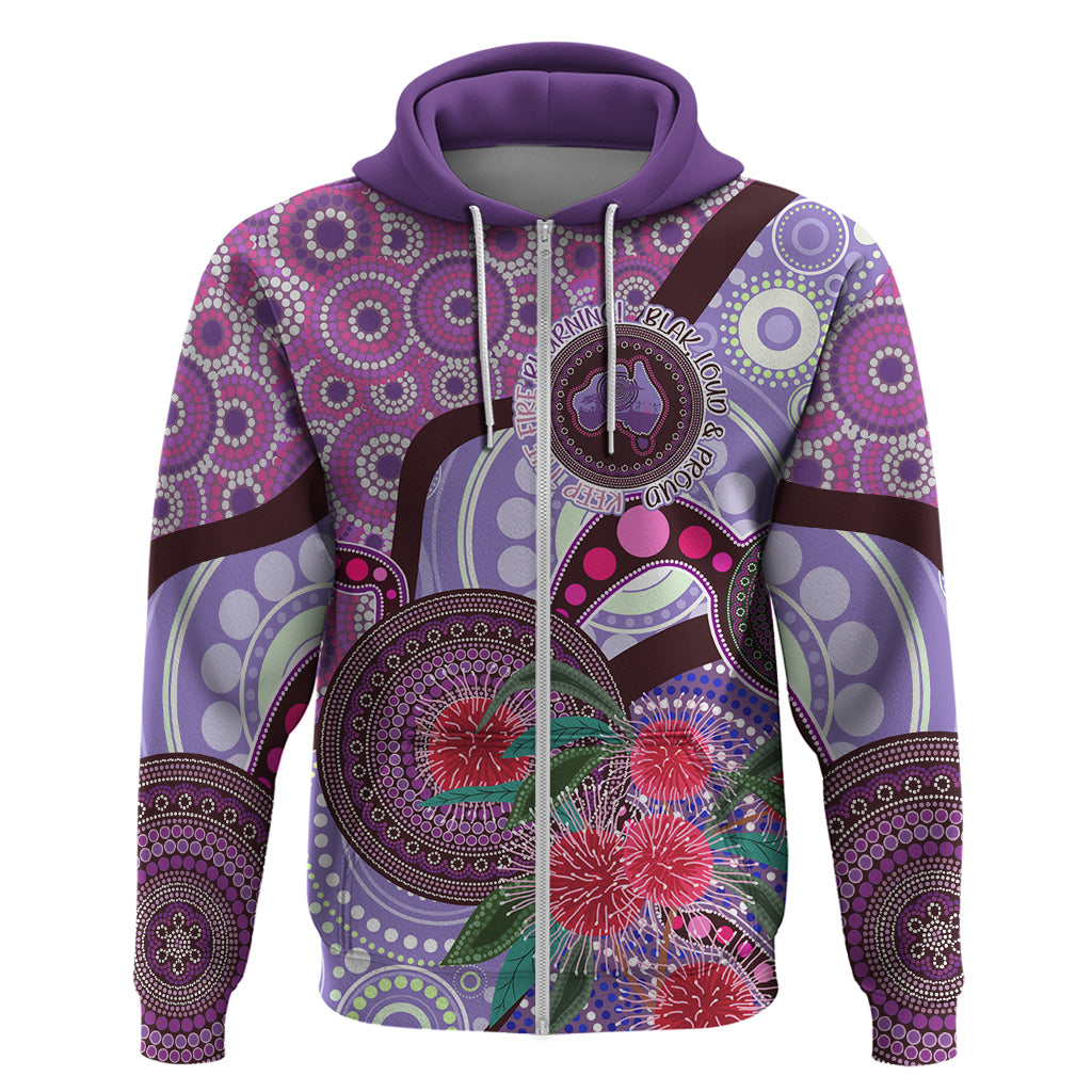 Personalised Australia NAIDOC 2024 Hoodie Keep the Fire Burning Hakea Flowers LT9 - Vibe Hoodie Shop