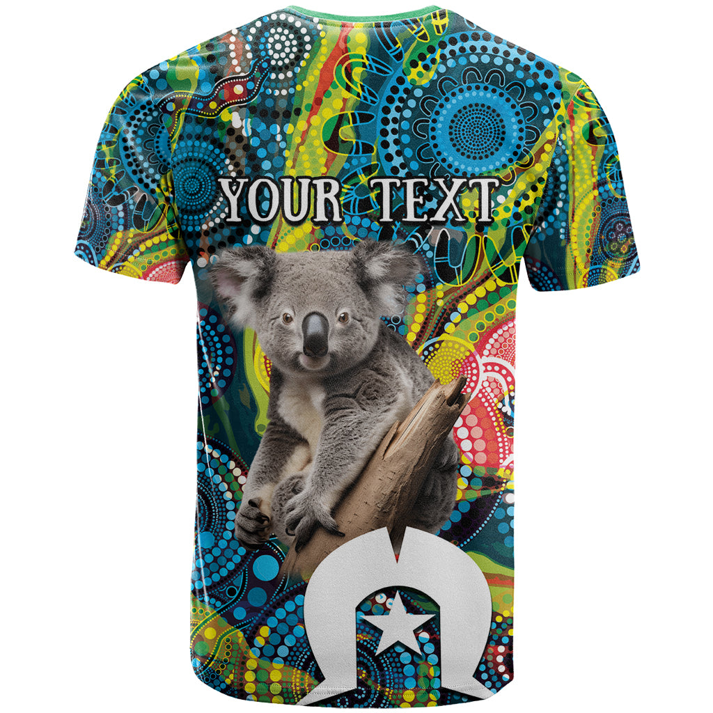 Personalised Vivid Minimal Koala T Shirt NAIDOC 2024 Aboriginal Art Style No2 LT9 - Vibe Hoodie Shop