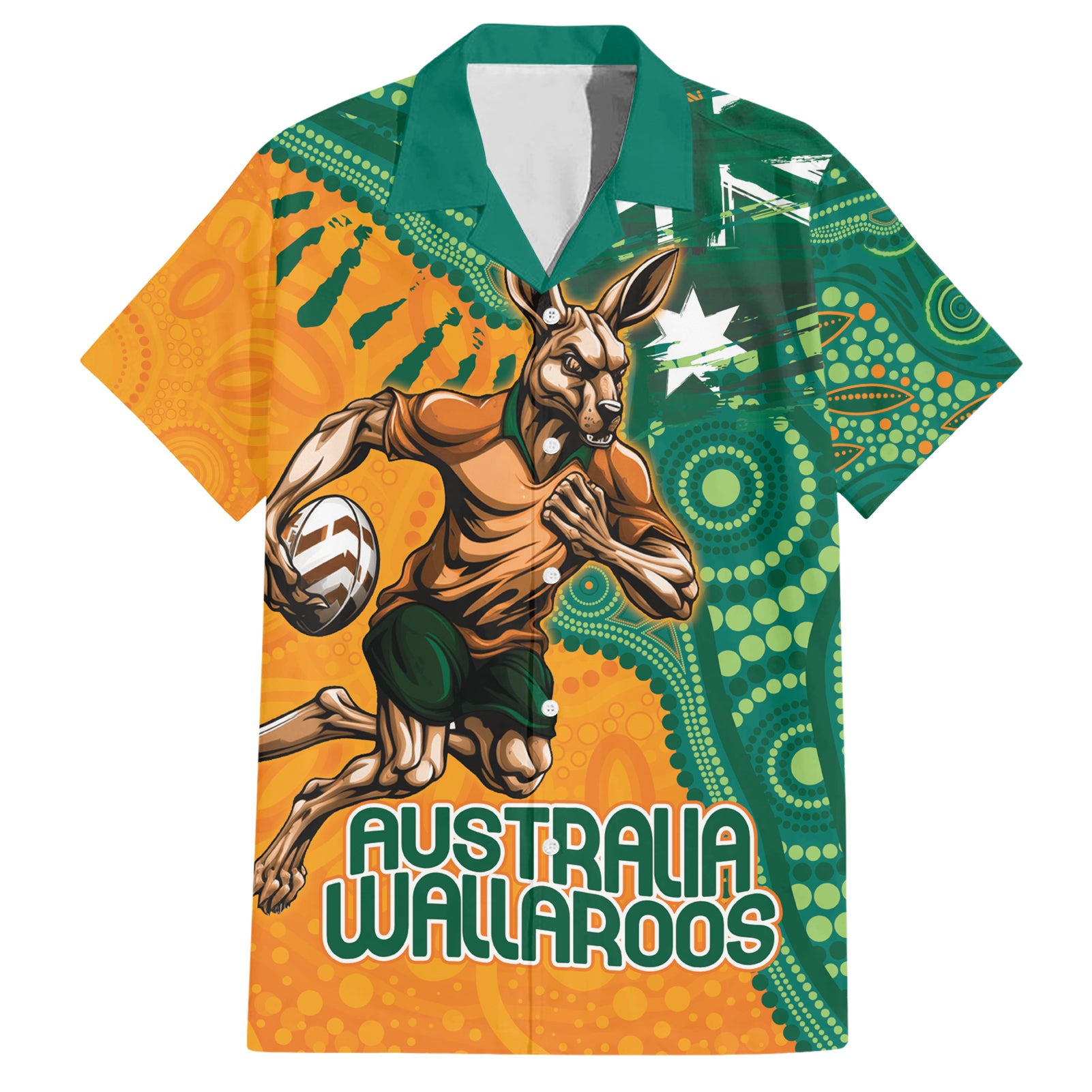 Custom Australia Rugby Wallaroos Hawaiian Shirt Indigenous Aboriginal Pacific Champions - Vibe Hoodie Shop