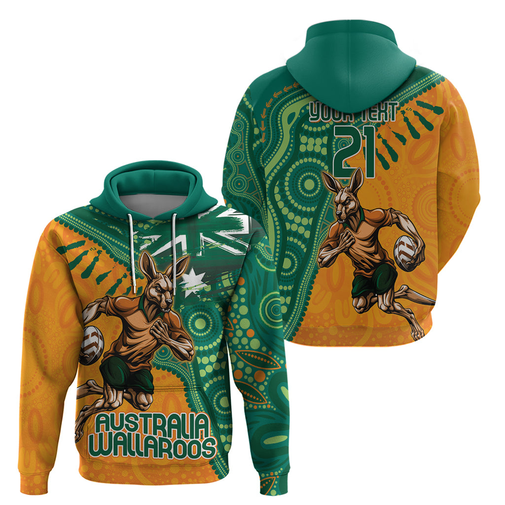 Custom Australia Rugby Wallaroos Hoodie Indigenous Aboriginal Pacific Champions LT9 - Vibe Hoodie Shop