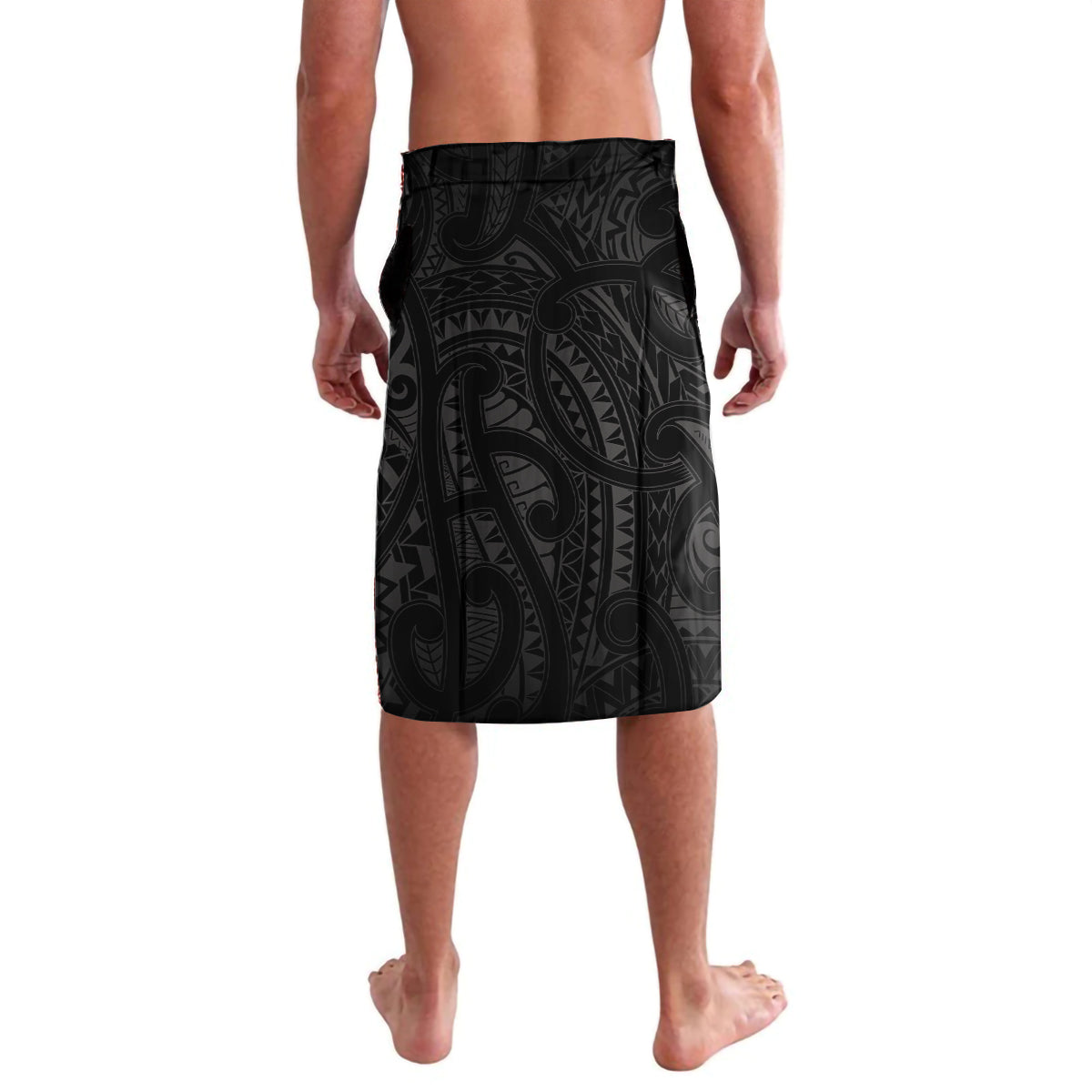 Custom New Zealand Maori Rugby Lavalava Rarauhe Pango Silver Fern Manaia