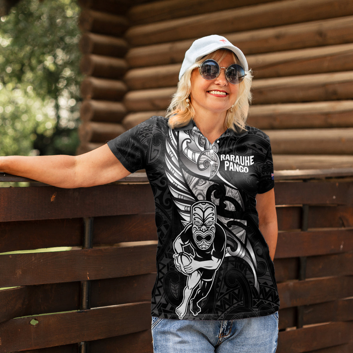 Custom New Zealand Maori Rugby Women Polo Shirt Rarauhe Pango Silver Fern Manaia - Vibe Hoodie Shop