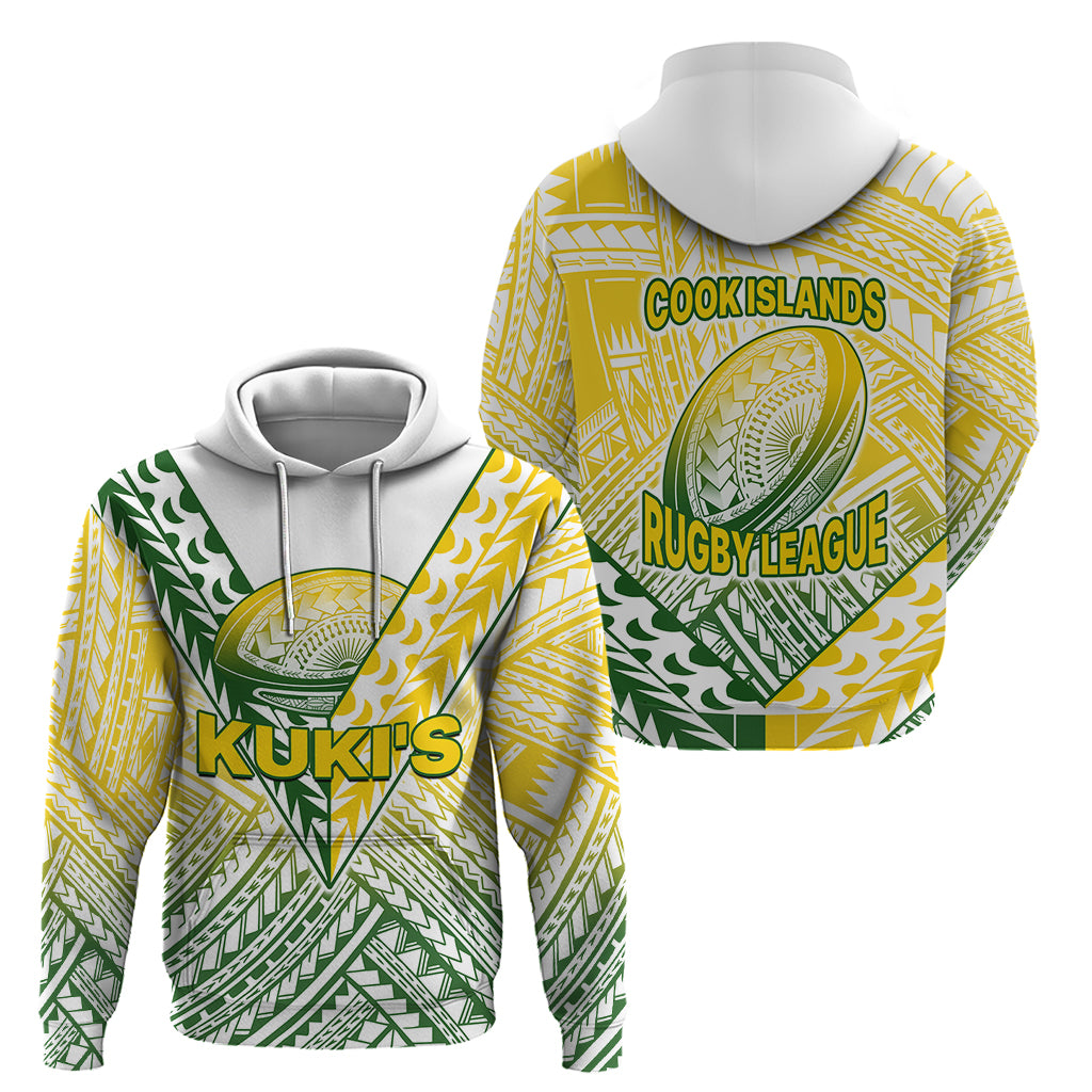 The Kuki's Cook Islands Rugby Hoodie Be Unique Vibe White LT9 - Vibe Hoodie Shop