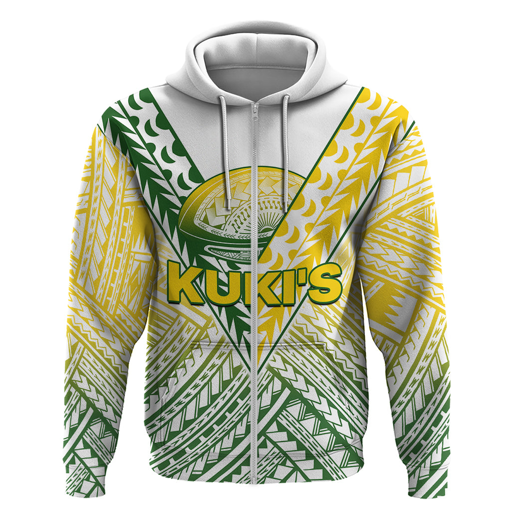 The Kuki's Cook Islands Rugby Hoodie Be Unique Vibe White LT9 - Vibe Hoodie Shop