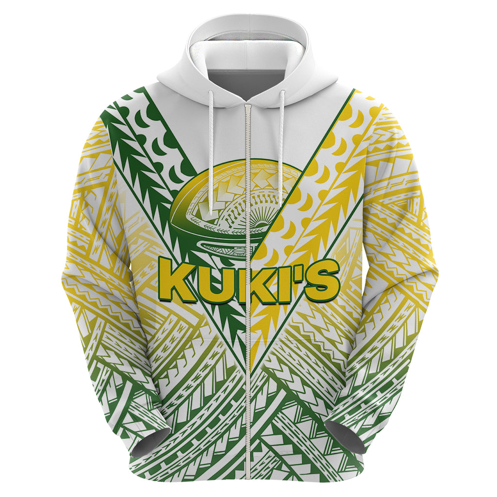 The Kuki's Cook Islands Rugby Hoodie Be Unique Vibe White LT9 - Vibe Hoodie Shop