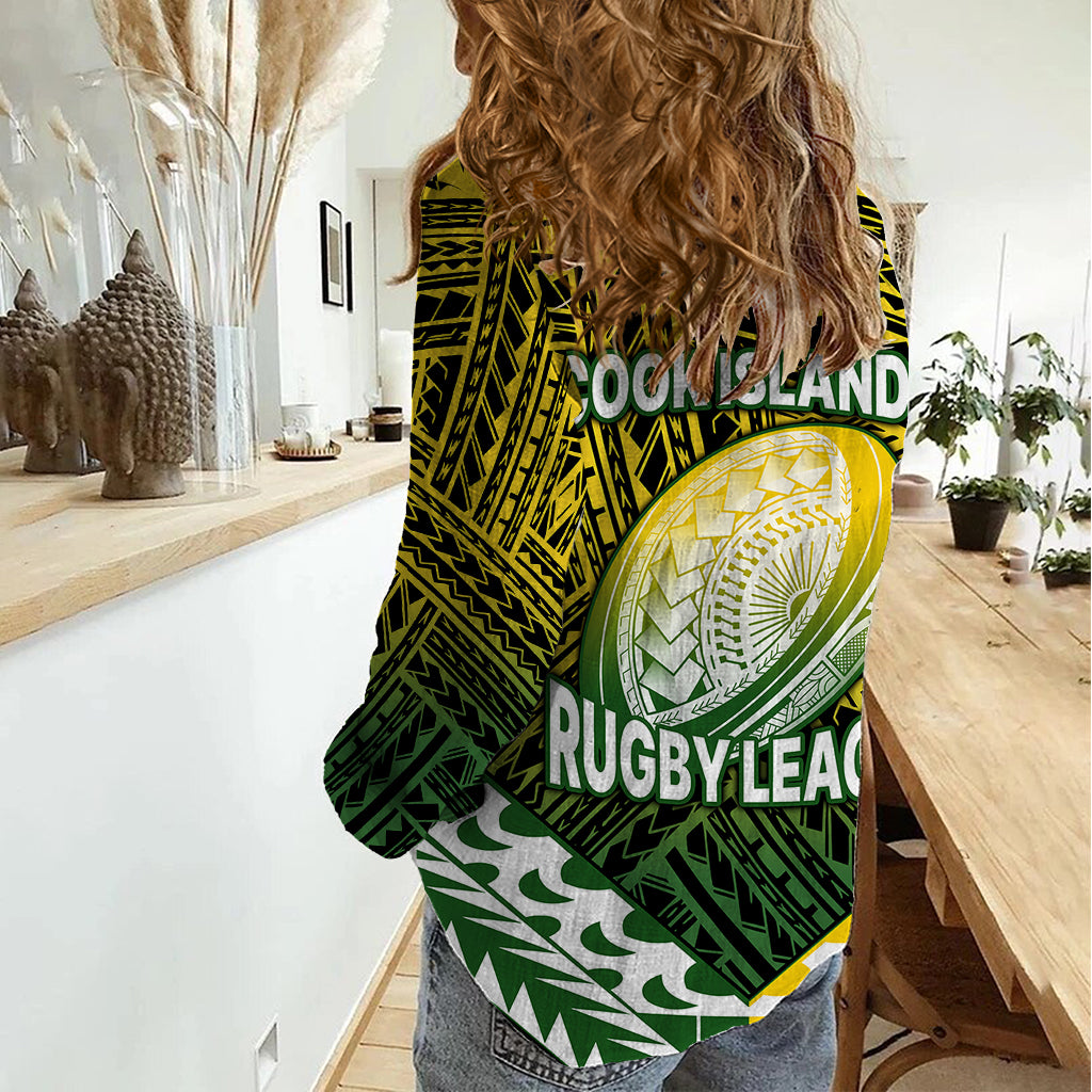 The Kuki's Cook Islands Rugby Women Casual Shirt Be Unique Vibe Black - Vibe Hoodie Shop