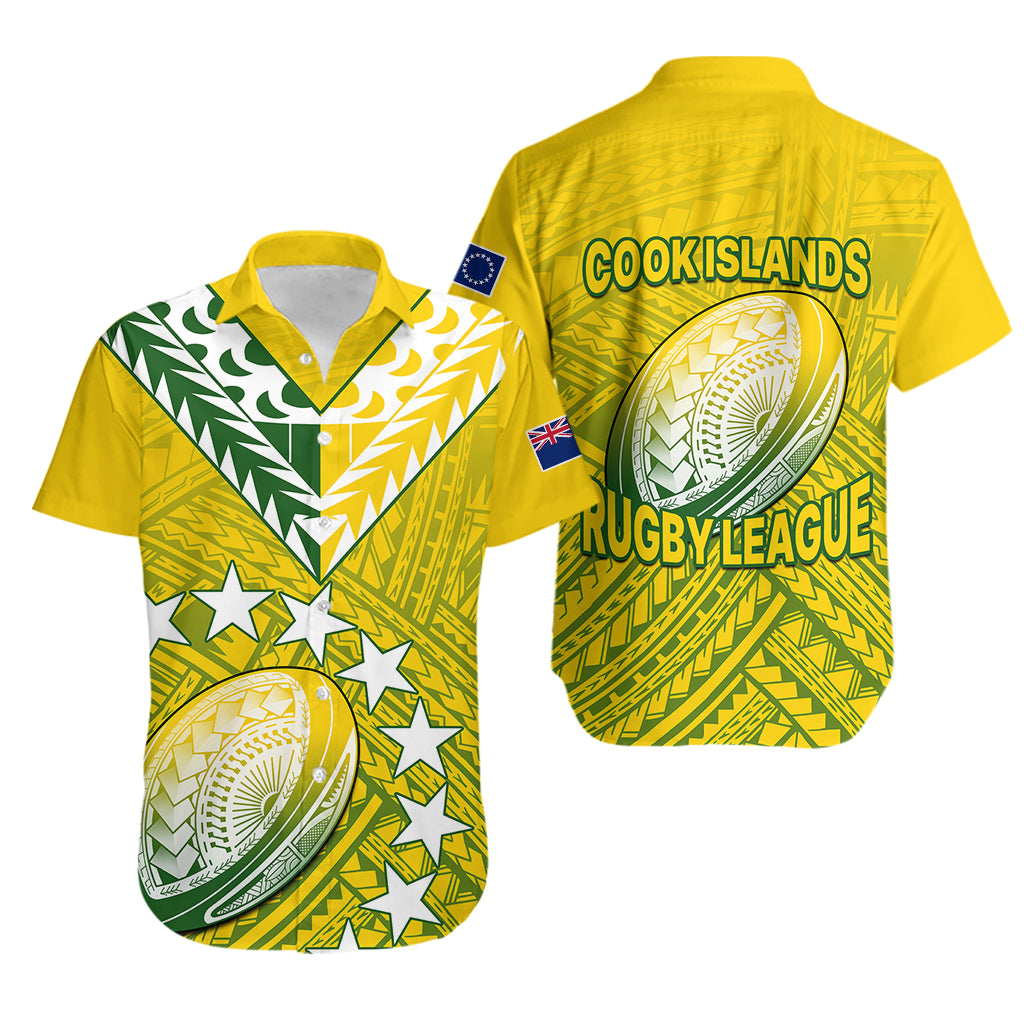 The Kuki's Cook Islands Rugby Hawaiian Shirt Be Unique Vibe Yellow - Vibe Hoodie Shop