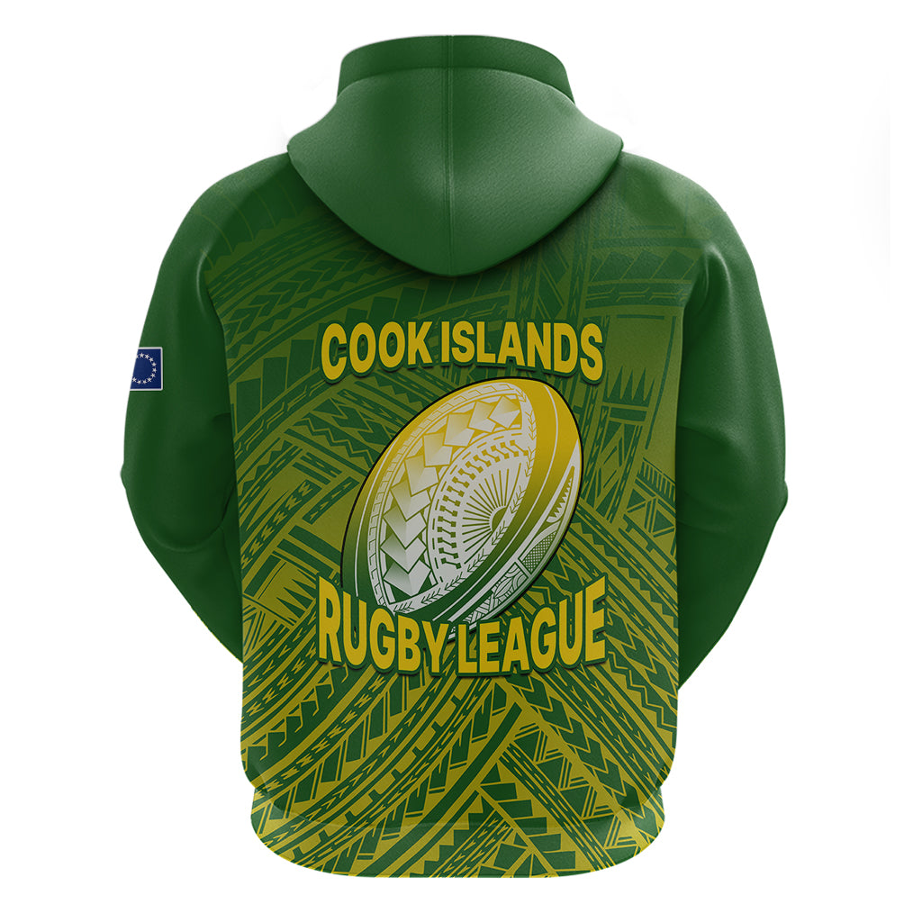 The Kuki's Cook Islands Rugby Hoodie Be Unique Vibe Green LT9 - Vibe Hoodie Shop