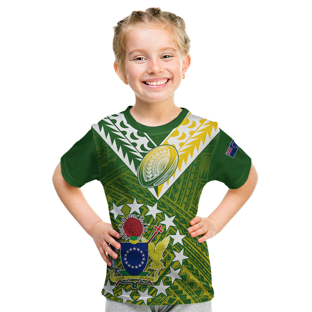 The Kuki's Cook Islands Rugby Kid T Shirt Be Unique Vibe Green - Vibe Hoodie Shop